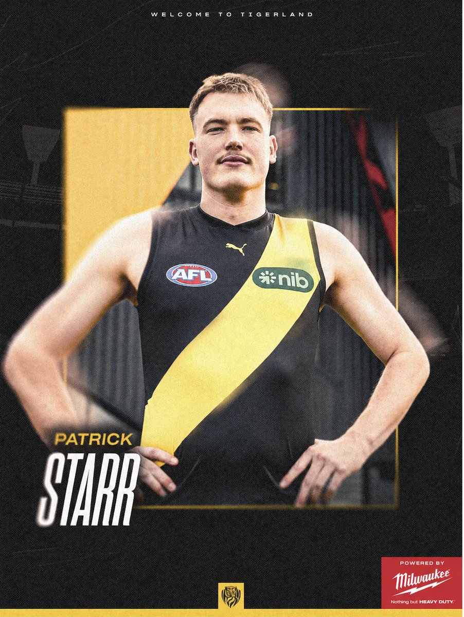 JustinCase_6's tweet photo. JUST IN | @Richmond_FC have signed 217cm former Basketball player Patrick Starr as a Category B Rookie.

Carr will become the tallest player in AFL history and will officially begin at the Tigers after Round 13. #AFL https://t.co/wIZOKHdkCG