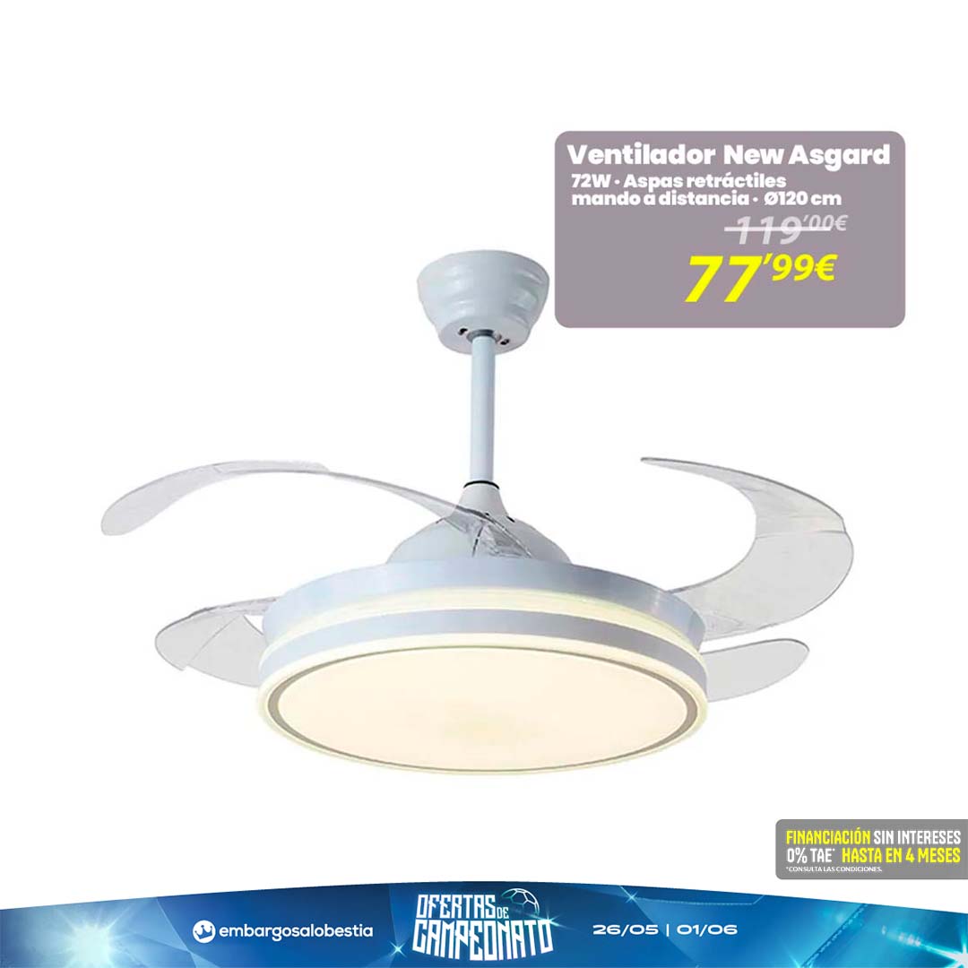 EmbargosBestia's tweet photo. 🏆Aprovecha nuestras #OfertasdeCampeonato⚽​para hacerte con un ventilador de techo
Flipa con el precio👇

Atlas retráctil 108,99€
New Asgard retráctil + mando 77,99€
Antibes con mando 69,99€

Todas las ofertas👉https://t.co/YPvePPl1Oo

#Oferta #28demayo #ChampionsLeague https://t.co/FQTzYWswMV