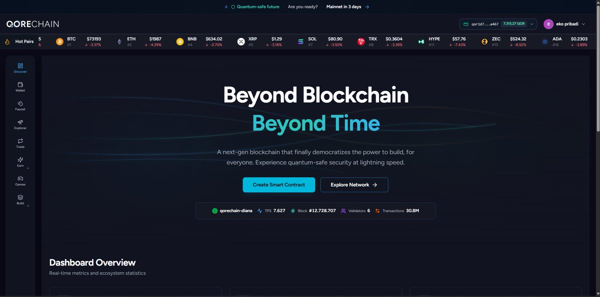 GujinOwner's tweet photo. QORE CHAIN MAINNET IN 3 DAYS 

registe ; https://t.co/1IkofFXKSh

#QoreChain #CryptoSafe #bitcoin #solana #Airdrop https://t.co/W8R7AOIPuC