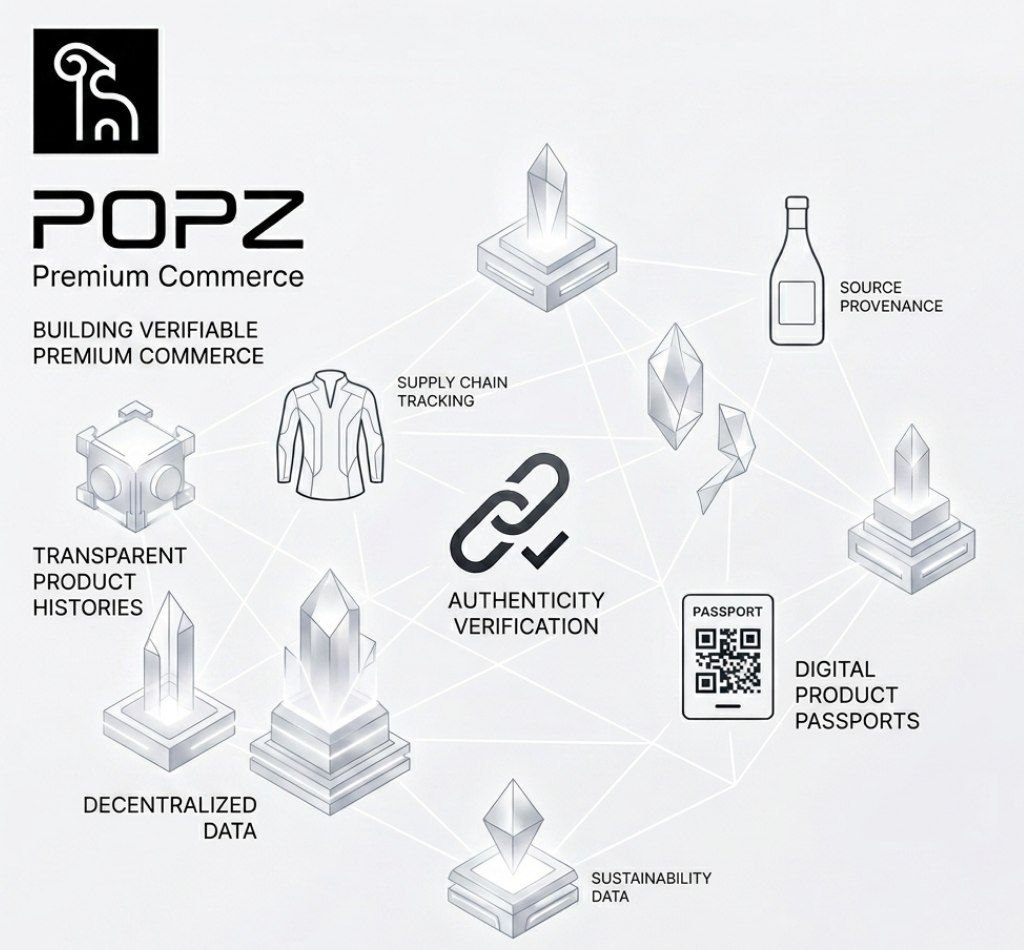 RAMMagentic's tweet photo. POPZ is building infrastructure for verifiable premium commerce. Through Digital Product Passports and transparent product histories, brands can prove authenticity, sourcing, and sustainability directly to consumers. https://t.co/hjewYolO4H