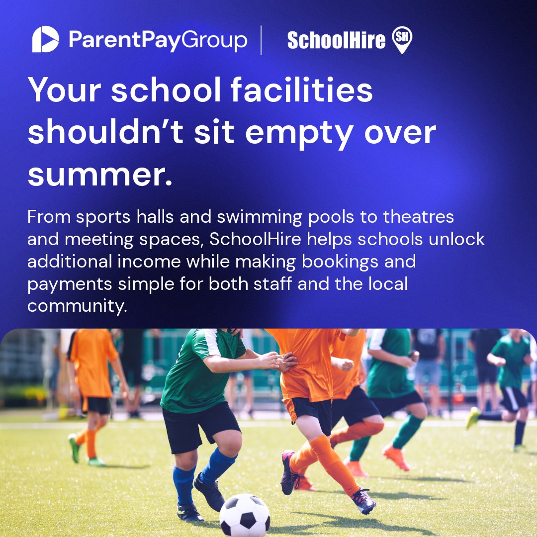 dynamike21's tweet photo. Streamline bookings and payments with SchoolHire to boost revenue and cut down on admin tasks. Book a demo today: https://t.co/oNTx9lgXRM #edtech #SchoolLeadership #ParentPayGroup #SchoolBusinessManagement #EducationCommunity https://t.co/vH0BQgXZ8N