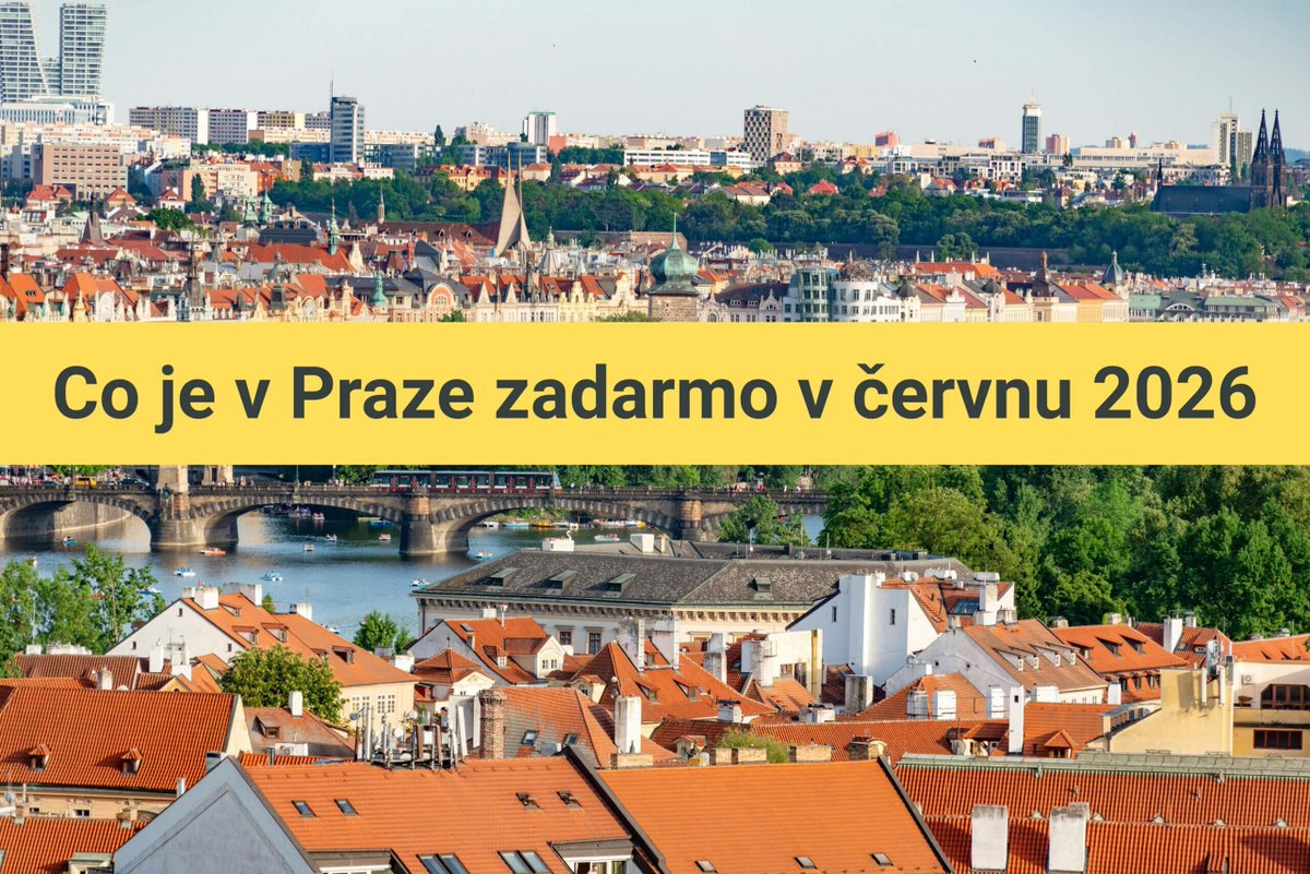 protisedi's tweet photo. Co je v Praze zadarmo v červnu 2026
Přehled akcí bez vstupného na celý měsíc
Kino, hudba, umění, literatura aj.

https://t.co/wmogxqJUYl https://t.co/IhBiZXd7gu