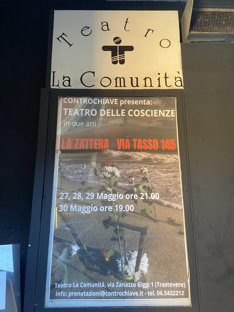 LauraAluisi's tweet photo. L'emozione di una locandina... venite a teatro, se siete a Roma o ci passate!
Vi aspettiamo!
#TeatrodelleCoscienze
@Controchiave https://t.co/haGooGg5LP