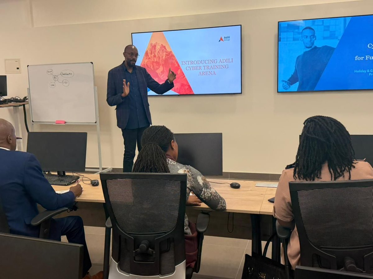 AdiliGroup's tweet photo. Adili Cyber hosted a careers briefing on the growing role of cyber, AI, and digital skills in the future workforce. Through the Adili Cyber Arena, we are building practical training pathways to equip the next generation. To learn more, reach out to adili.training@adili.africa https://t.co/ccBesIliSP