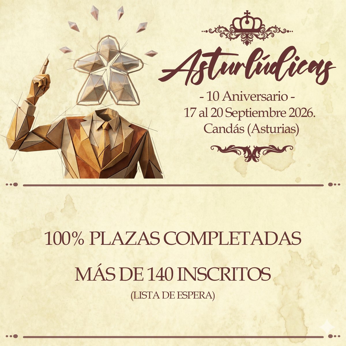 asturludicas's tweet photo. Este año ha sido la locura. En 14´todas las plazas ocupadas, más de 140 inscritos!!!!. Gracias a todos!!!!! https://t.co/Tdb4uhlKMV