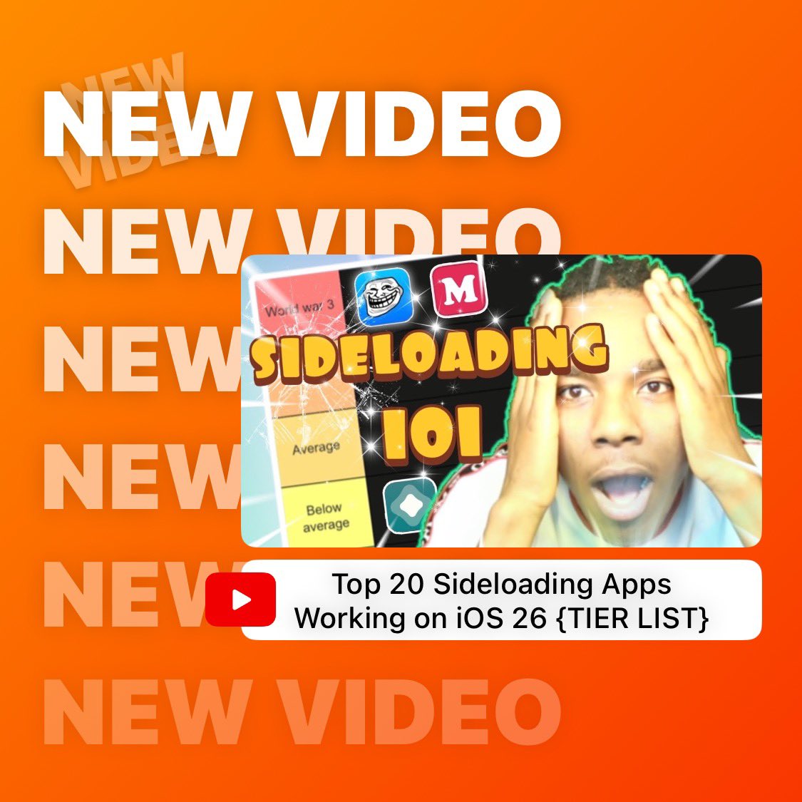 TSGASSET's tweet photo. Top 20 Sideloading Apps Working on iOS 26 {TIER LIST}
https://t.co/UIKwVeWuii #sideloading https://t.co/aUf8QrFy9m