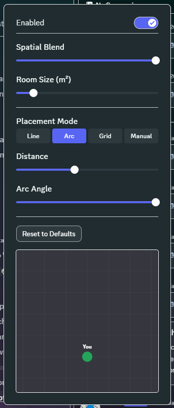 SalbugVR's tweet photo. If you're on Discord Canary, you can get access to Spatial Audio for VCs by going to User Settings > Voice &amp; Video > Show Advanced Voice Settings. It's a pretty big game changer for voice calls in my opinion. https://t.co/zYn6NaST9T