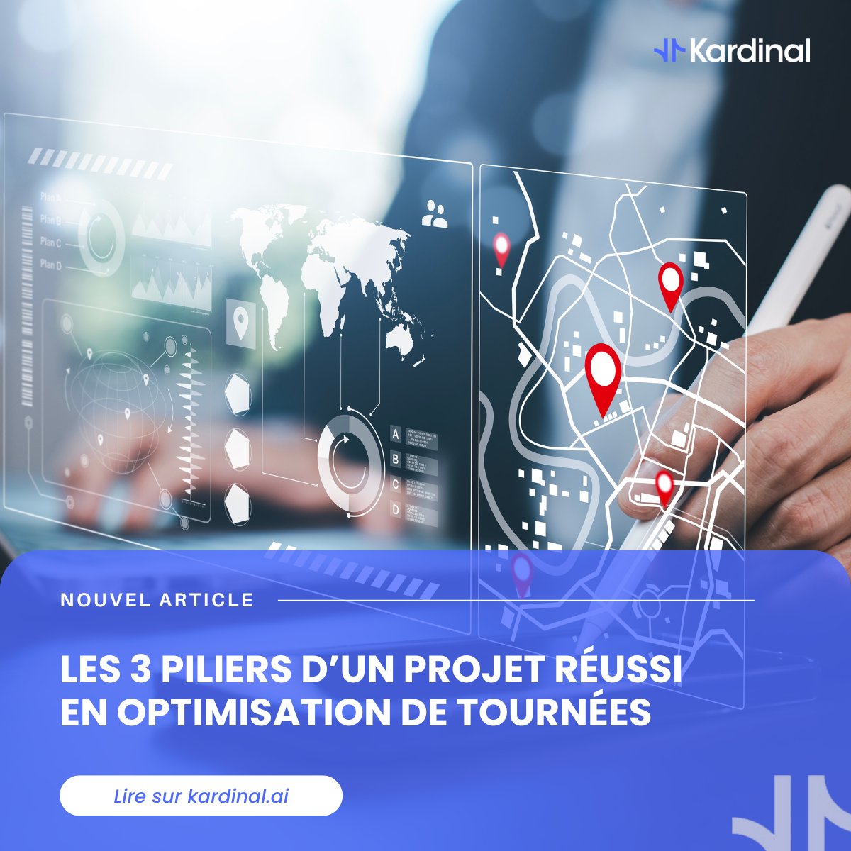 KardinalAI's tweet photo. L'optimisation de tournées ne rate pas à cause de la techno.

Elle rate à cause de la modélisation, des données et de l'adoption terrain.

On a détaillé les 3 piliers pour réussir 👇
https://t.co/auXDE3lKMF https://t.co/yYzYBLCleD
