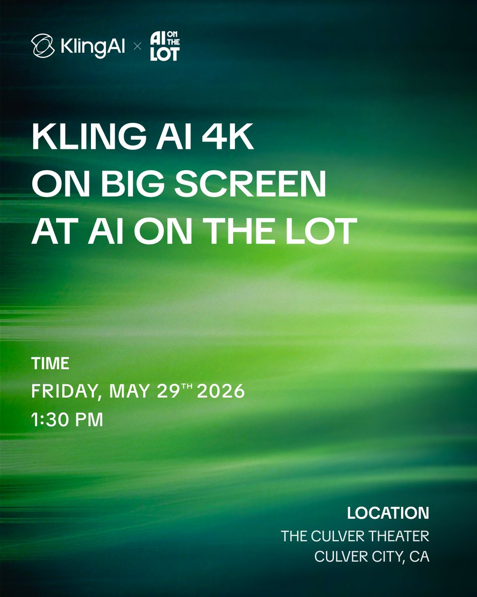 Kling AI is taking the stage at AI on the Lot's Community Day - the world’s largest AI film & media ...