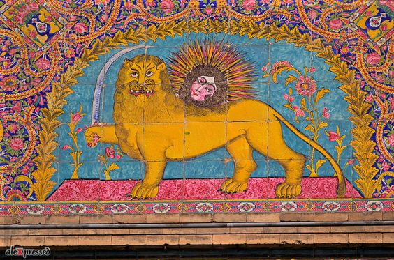 FreedomTehran's tweet photo. FIFA bans Lion &amp; Sun flag

Meanwhile inside Iran for thousands of years ; https://t.co/FOXIuRnnJx