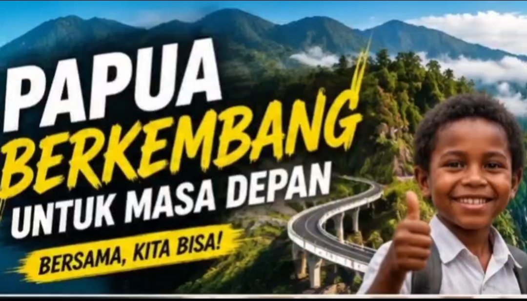 Fresh_Graduate1's tweet photo. @HidupNusantara Papua Maju berkembang untuk masa depan bersama, kita bisa! https://t.co/V3seR3wCnl