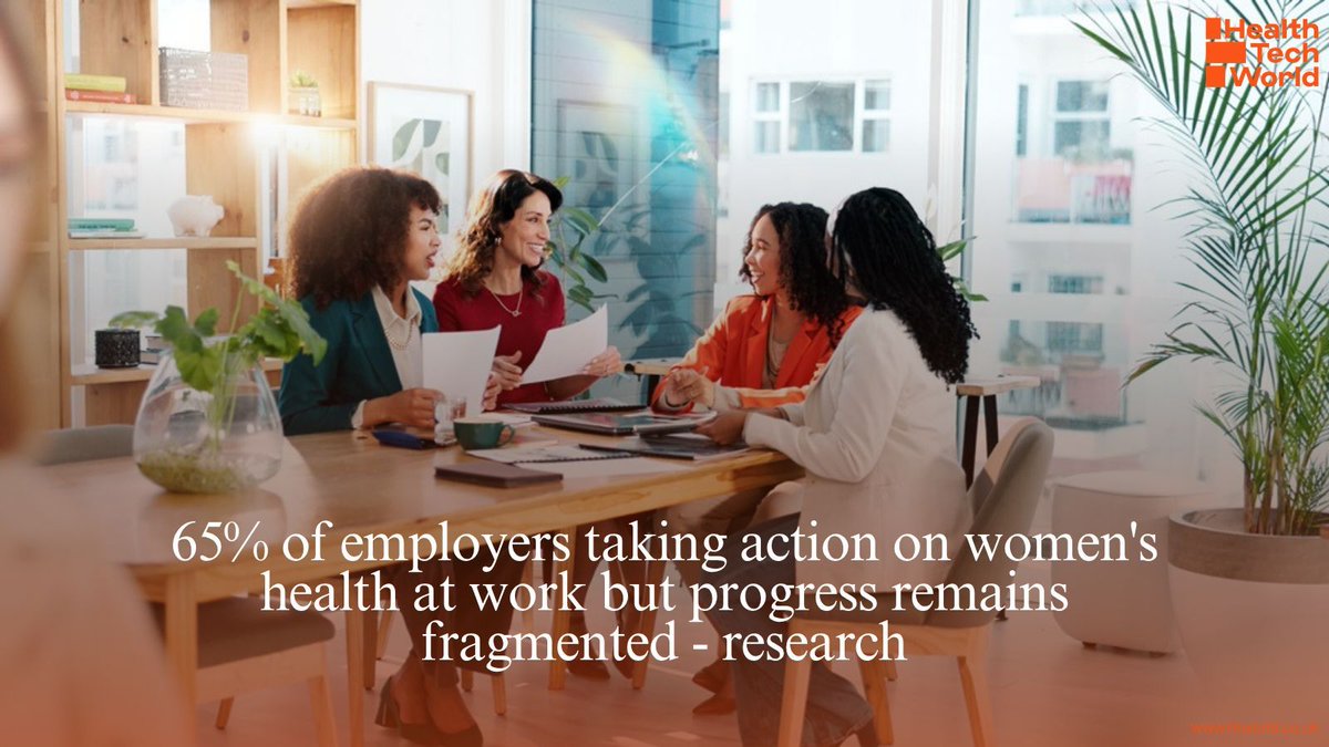 healthtechworld's tweet photo. Sixty five per cent of employers have reached mature action on women’s health at work, but progress remains fragmented across sectors. 

🔗 Full story: https://t.co/ln65h2CEqP 

#WomensHealth #WorkplaceWellbeing #HealthEquity #PublicHealth #Research https://t.co/CTZb3F876a