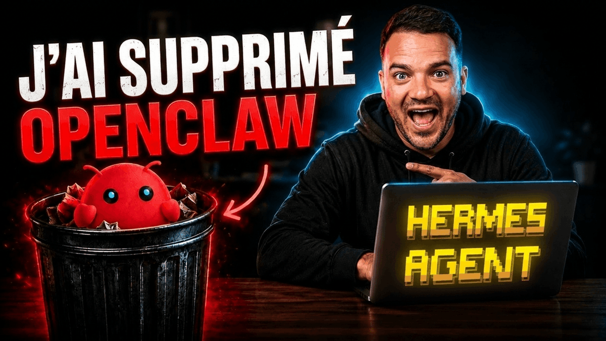 MikeCodeur's tweet photo. J'ai mis OpenClaw à la poubelle.

Hermes a pris sa place. Et je ne regrette pas une seconde.

Pendant des mois j'ai utilisé OpenClaw comme assistant perso (Telegram, WhatsApp, Discord). Pratique pour démarrer, mais les mises à jour devenaient pénibles à chaque version.

Hermes (Nous Research, open source) règle ça : skills mieux structurés, crons natifs, auto-création de skills à la volée, et il tourne 24/7 sur ton VPS, accessible depuis n'importe quel téléphone.

Le vrai déclic : ton agent crée ses propres compétences et lance des tâches qui bossent pendant que tu dors. Plus un chat, un collaborateur asynchrone.

Mais qui dit VPS dit sécurité. Un agent IA avec accès terminal sur un serveur mal configuré = porte ouverte sur Internet.

J'ai fait une vidéo complète + 1h de formation offerte : install pas-à-pas, root access, sudoers, ports, Tailscale, OpenWebUI derrière VPN, démo live.

👉 https://t.co/KmoQX8lFSo