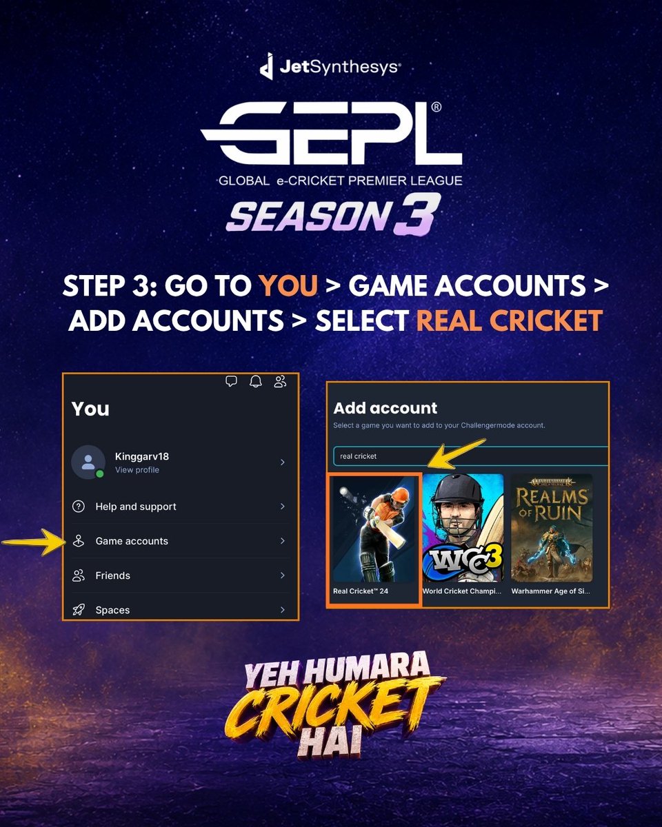Global e-Cricket Premier League tweet media