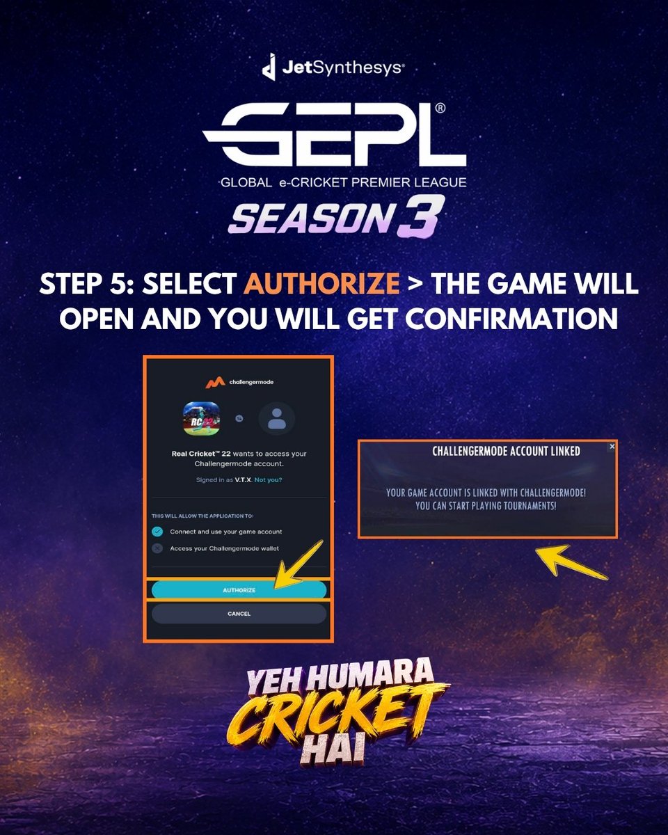 Global e-Cricket Premier League tweet media