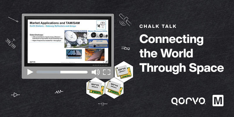 MouserElecEU's tweet photo. On this episode of #ChalkTalk, Amelia Dalton and @QorvoInc’s Ryan Jennings take a closer look at the design considerations shaping LEO #satellite infrastructure and the technologies helping advance space-based connectivity.
🛰️ 🌐 Watch now: https://t.co/ay9vQtZHqW https://t.co/JqLvbxNNpY