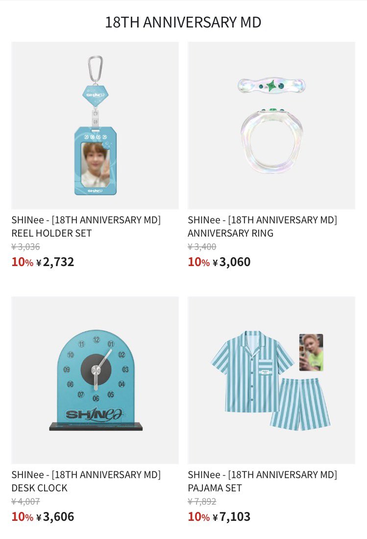 TaeminSupportJP's tweet photo. 💎 SHINee 共同購入

1️⃣SHINee - 2026 SHINee WORLD VIII : [THE INVERT] MD

販売期間 : 〜6/7(日) 23:59まで

✔️ 早期売り切れ可能性あり
✔️ 入荷予定日 : 2026-08-10
✔️ DIGITAL CLOCKはバッテリー内蔵のため、注文IDごとに最大2個まで注文可能

2️⃣ SHINee - [18TH ANNIVERSARY MD]

販売期間 : 売り切れ次第終了

✔️ 早期売り切れ可能性あり)
✔️ 入荷予定日 : 2025-07-29

購入リンク🔗 https://t.co/O11YC3UWqP

#SHINee #샤이니