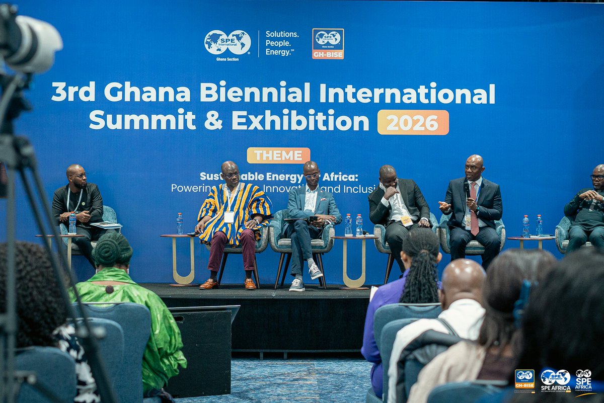 CBODGhana's tweet photo. Our CEO, Dr. Patrick Ofori, joined industry leaders at #GHBISE2026 to discuss sustainable downstream fuel supply, energy security, infrastructure, investment, and the future of Ghana’s petroleum sector.
#CBOD #Downstream #EnergySector https://t.co/CSMrirdvnT