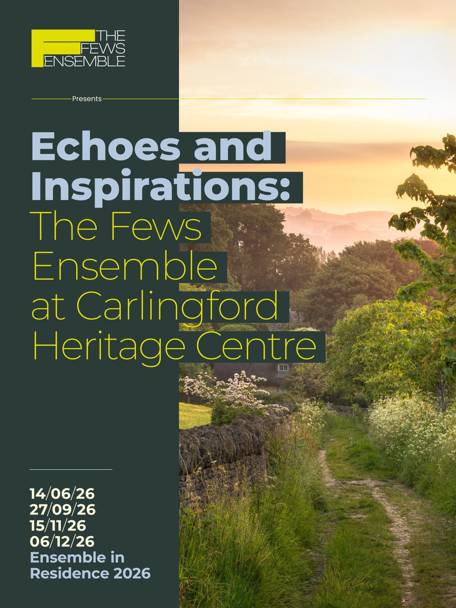 NewryMusic's tweet photo. As Ensemble in Residence at Carlingford Heritage Centre, The Fews Ensemble presents Echoes and Inspirations — a four concert journey through music that draws on memory, faith, and imagination. Spanning the English pastoral tradition, the spiritual visions of Messiaen, the lush romanticism of Brahms and Schoenberg, and a new commission by Newry composer Amy Rooney, this series explores how composers transform experience and art into sound. Each concert offers a moment of reflection and wonder within the historic setting of Carlingford Heritage Centre.

First up, on 14th June we have ‘Elgar & Vaughan Williams: English Voices’, a concert of poetry, landscape and the English spirit. Full details here 👉 https://t.co/FFRQMtCmgZ