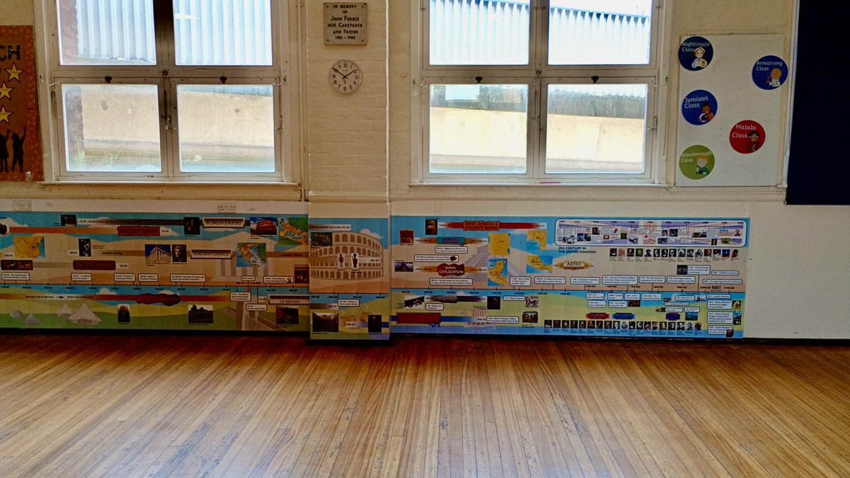 ks2HistTimeline's tweet photo. Installed at a school in Widnes this week #history  #historytimeline @widnes_academy https://t.co/AxqyjbM0Ak