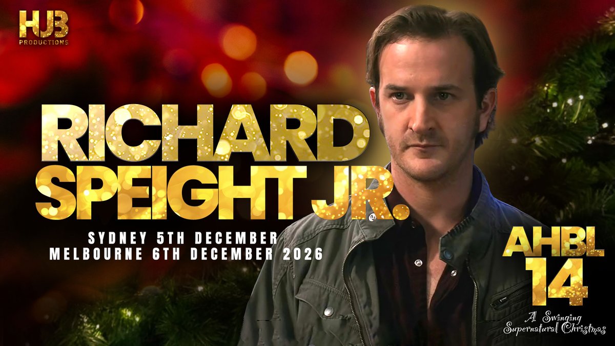 TheHUBBUB's tweet photo. Dust off your angel wings and hide your candy canes. The Trickster is coming to town!

We are thrilled to announce that the incomparable Richard Speight Jr. is joining our AHBL14 Swinging Supernatural Christmas lineup!

More guests to be announced for AHBL14 throughout the week! https://t.co/qaBaiiYZnO