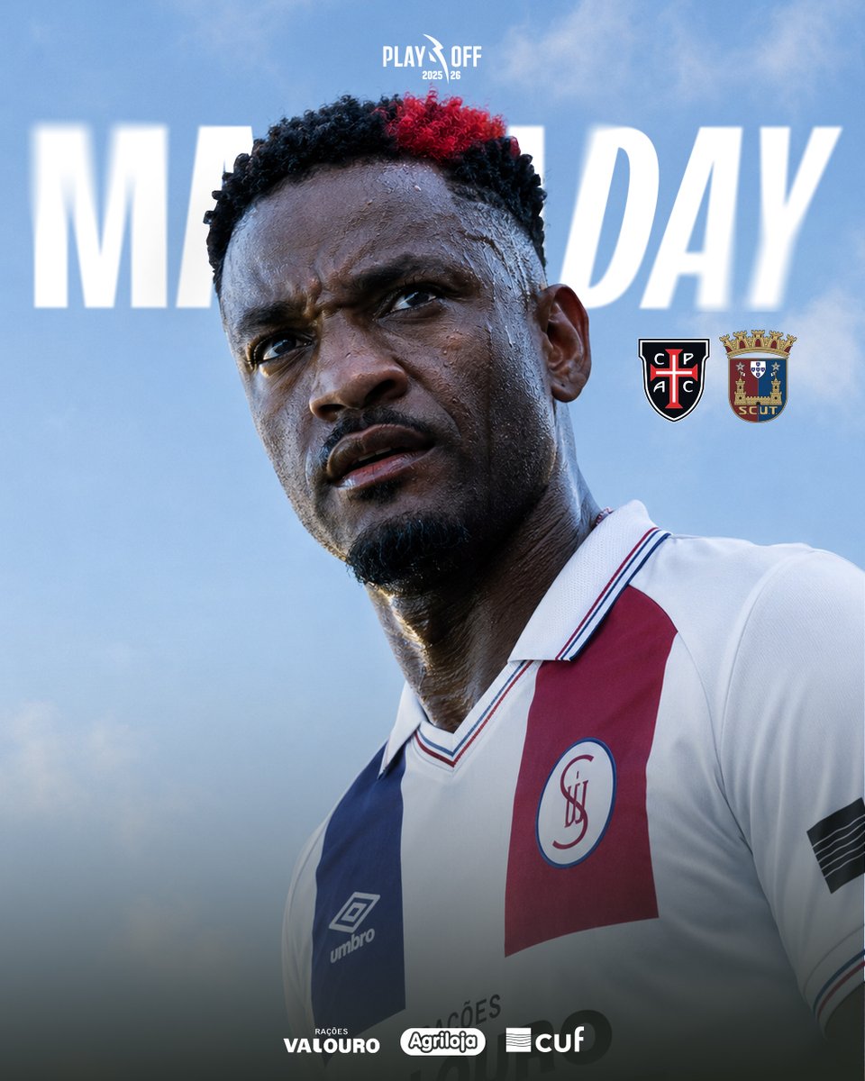 scu_torreense's tweet photo. 🔥𝐌𝐚𝐭𝐜𝐡 𝐃𝐚𝐲🔥
🆚 Casa Pia AC (F)
🏆 Playoff #LigaPortugalBetclic - 2.ª Mão
🏟️ Estádio Municipal de Rio Maior
📅 20H
📺 Sport TV 1
👉 𝑻𝒐𝒅𝒐𝒔 𝒂 𝑹𝒊𝒐 𝑴𝒂𝒊𝒐𝒓!

#SouTorreense #PaixãoAzulGrená #CPACSCUT https://t.co/hVSKUqkWKz