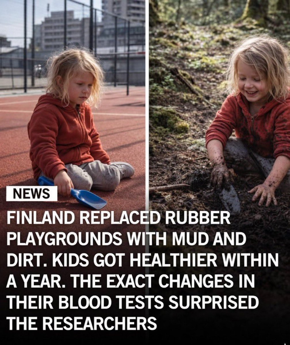 dalewood's tweet photo. A lesson we need to copy, our immune systems need the dirt, the bugs, the germs to be firing on full power, they provide the very building blocks of our immune systems! https://t.co/1YQTHae87y