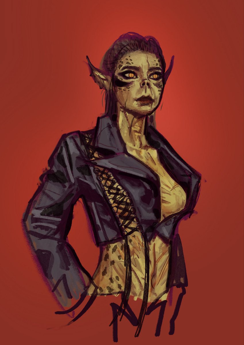 aut0canniba1ism's tweet photo. Lae’zel as that reference everyone’s using #bg3 https://t.co/m6MsB3A2LL