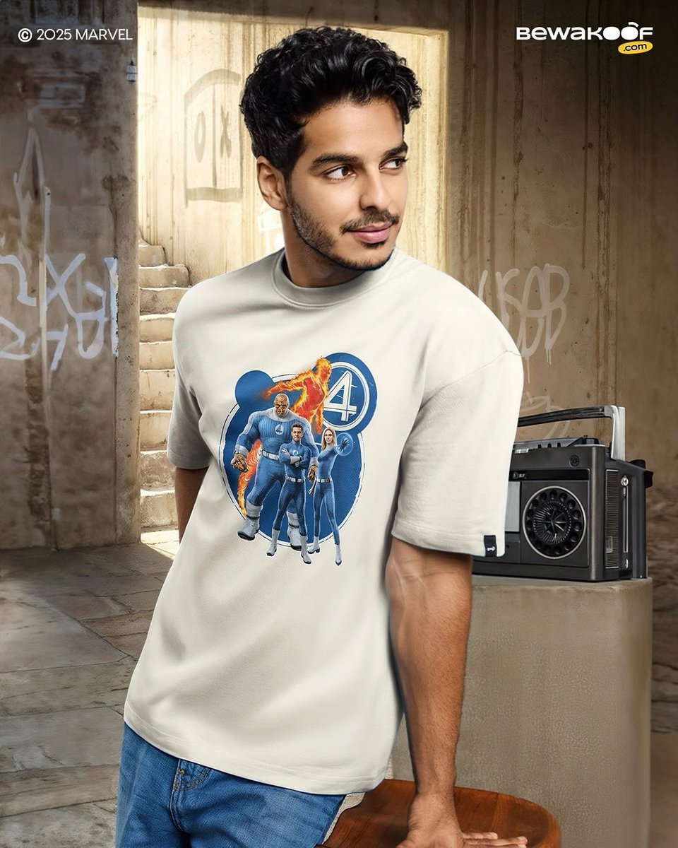 ishaankhatter's tweet photo. Step into the Marvel universe with the Fantastic Four collection 🔥🛡️🧠🪨

For the versions of me that are always ready to move, to shift, to show up.

Which one are you today? 
@bewakoof #FantasticFour  #Ad https://t.co/7j5s1FEAtZ