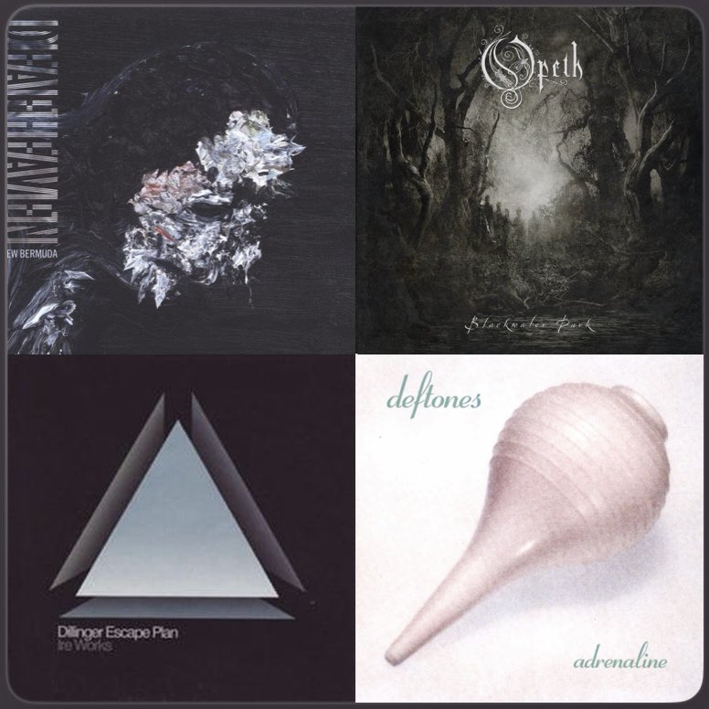 masaya_naxat2's tweet photo. 個人的にレギュラーチューニングと聞いて驚いたアルバム4選🖖

・DEAFHEAVEN - NEW BERMUDA
・Opeth - Blackwater Park
・The Dillinger Escape Plan - Ire Works
・deftones - Adrenaline

ヘヴィか否かは、ダウンチューニングする/しないとあんま関係ないんだなーって気づきを得られました。 https://t.co/SqBGxQhPz0