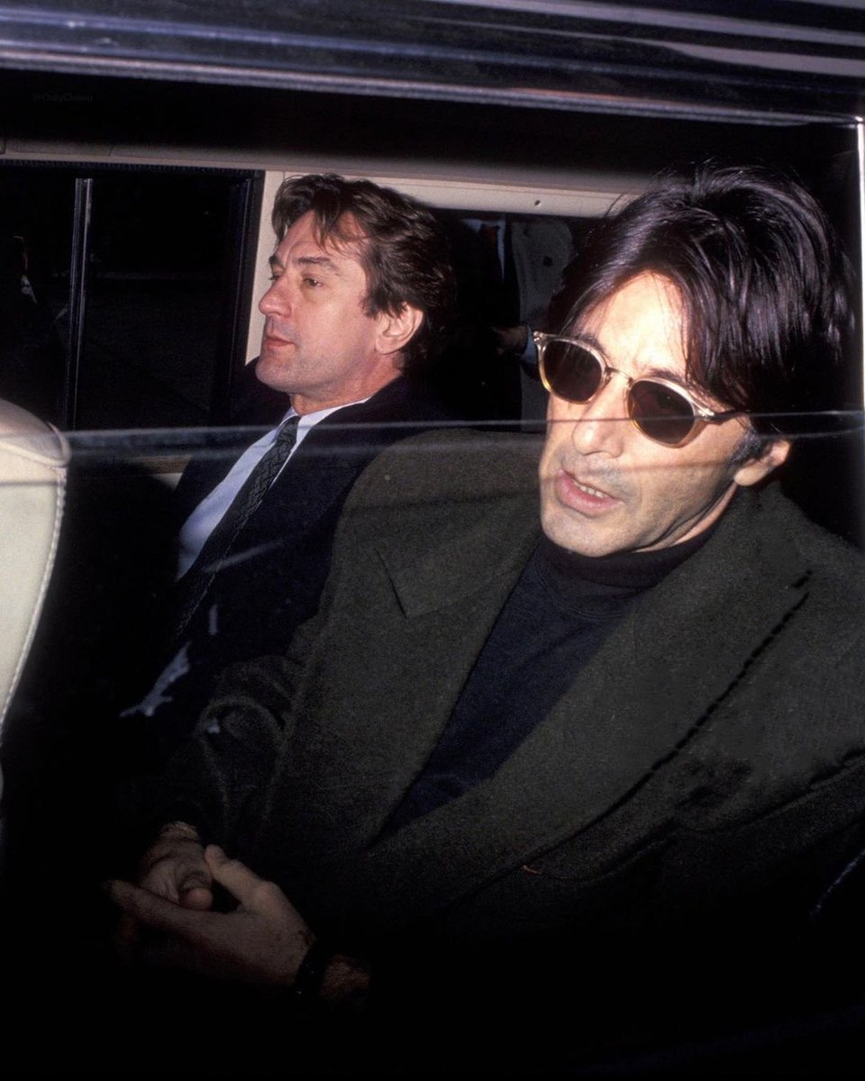 cinevow's tweet photo. Robert De Niro and Al Pacino, 1991 https://t.co/Mj1LfpVIxm