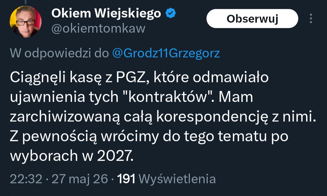 Wojciech z Doliny Młynów tweet media
