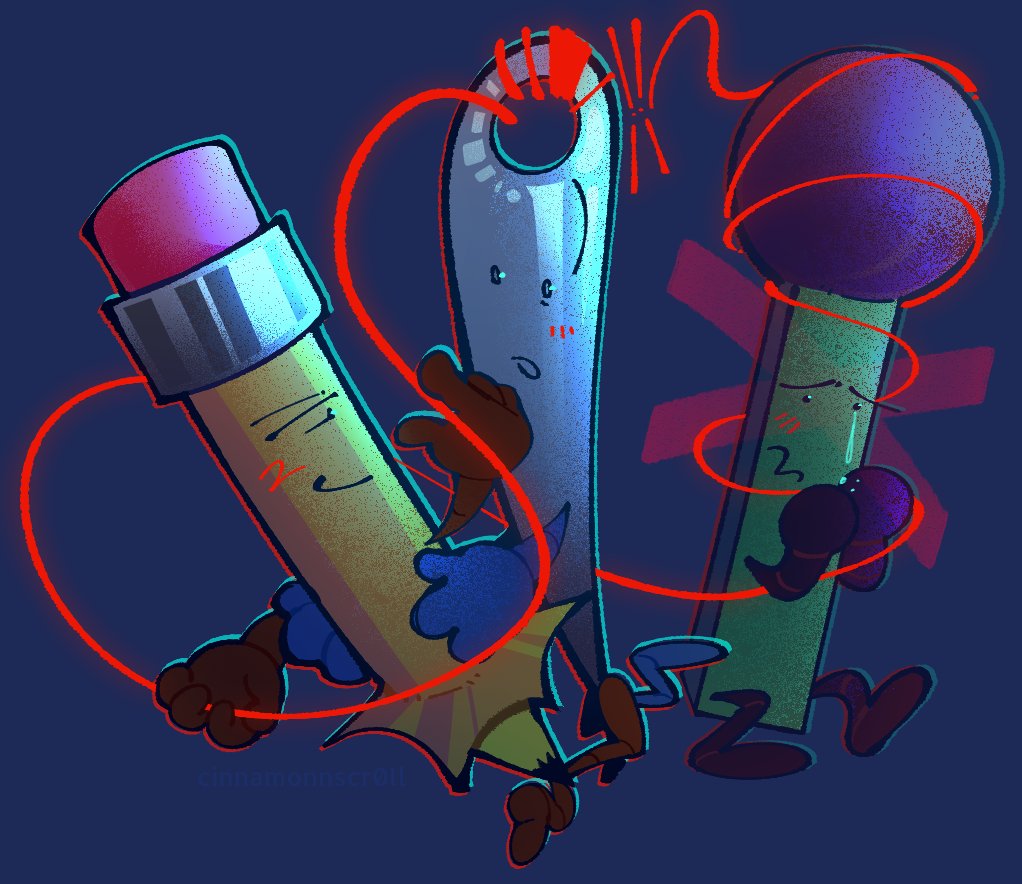 strung along by the red string of fate. matchneedcil forever #bfdi