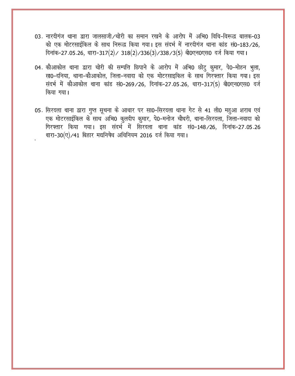 Nawada Police tweet media