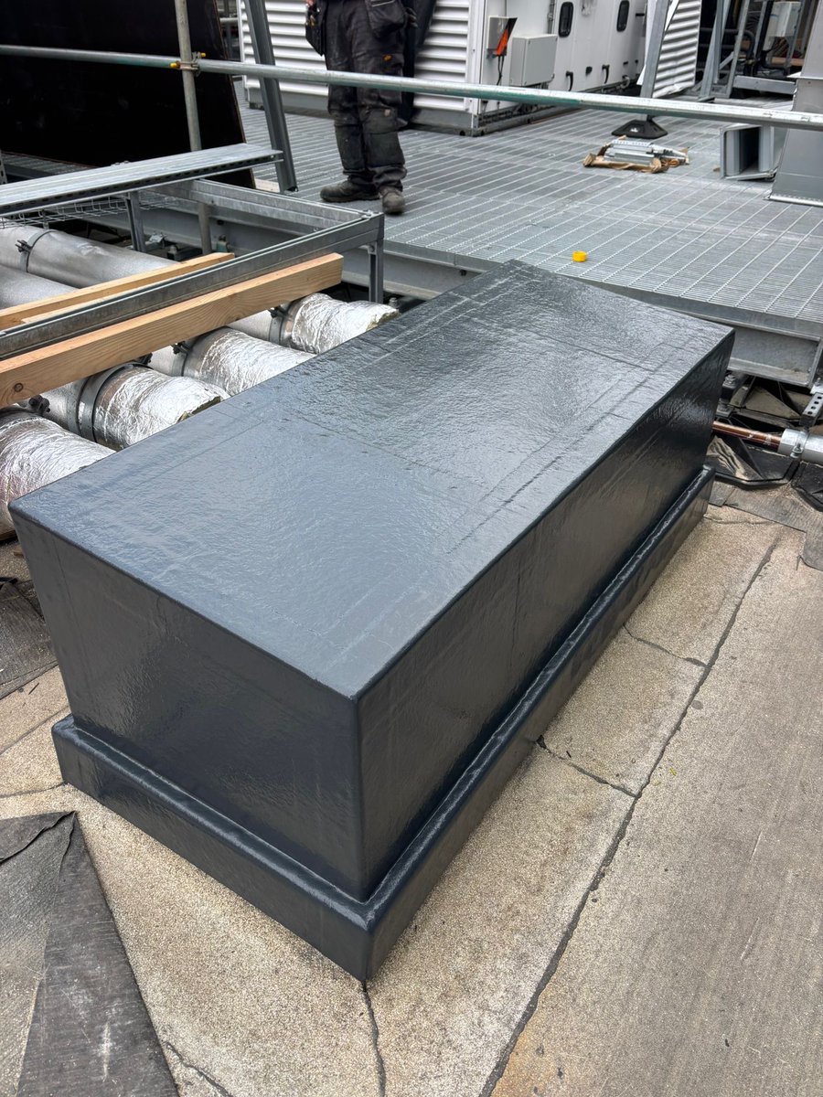 JonesWeathering's tweet photo. We’re rounding off the month with another great example of our work on data centres.

The works involved the fabrication &amp; sealing of dog boxes to suit pipework risers &amp; a complex vertical cable tray installation, all completed with precision &amp; attention to detail by the team. https://t.co/K8qe15TCZX