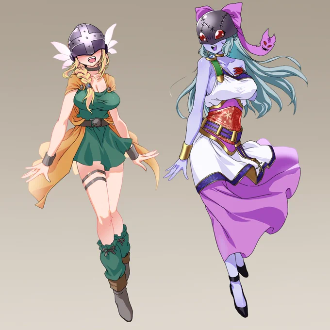 ビアンカウーモンとレディフローラ
