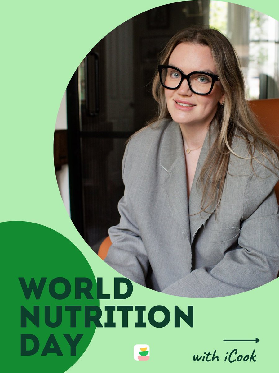 iCookHealth's tweet photo. Today is World Nutrition Day 💚  

Modern nutrition combines science, healthcare, psychology, technology, and education to help people build healthier and more sustainable habits. 

#NutritionDay #EvidenceBasedNutrition #HealthyHabits https://t.co/Nij2CQYRUF