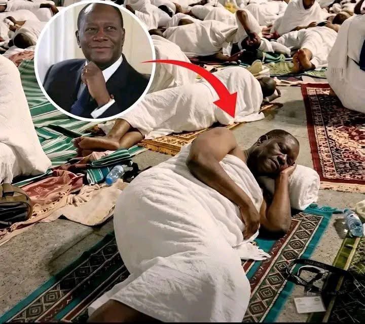 Proud_Aboki's tweet photo. Allahhhhhuuuu Akbarr 💪 ☪️ 

Alassane Ouattara, the President of Côte d’Ivoire, was seen in Muzdalifah spending the night under the open sky alongside millions of pilgrims during one of the sacred rites of Hajj.

The scene carried a deeply moving message about the beauty of Islam a religion that erases worldly status & reminds humanity tht all people stand equal before Allah. 

In Muzdalifah, there were no signs of power, wealth, or political rank. A president slept on the same ground as ordinary believers, wrapped in the same humility, under the same sky, seeking the same mercy from the same Creator

This is 1 of the strongest proofs that Islam dos not promote discrimination, superiority, or bias based on leadership, race, nationality, or social class. 

Whether someone is a ruler or a laborer, rich or poor, famous or unknown, every pilgrim answers the call of Allah in the same simple manner. 

The garments are similar, the prayers are the same,& the purpose is united: devotion, repentance, & submission to Allah alone.

Millions of pilgrims from every corner of the world gathered together in peace, humility, and worship, all hoping for Allah’s forgiveness and mercy. 

It’s a powrful reminder that in Islam, true honor is not measured by status or wealth, but by righteousness & sincerity of faith.