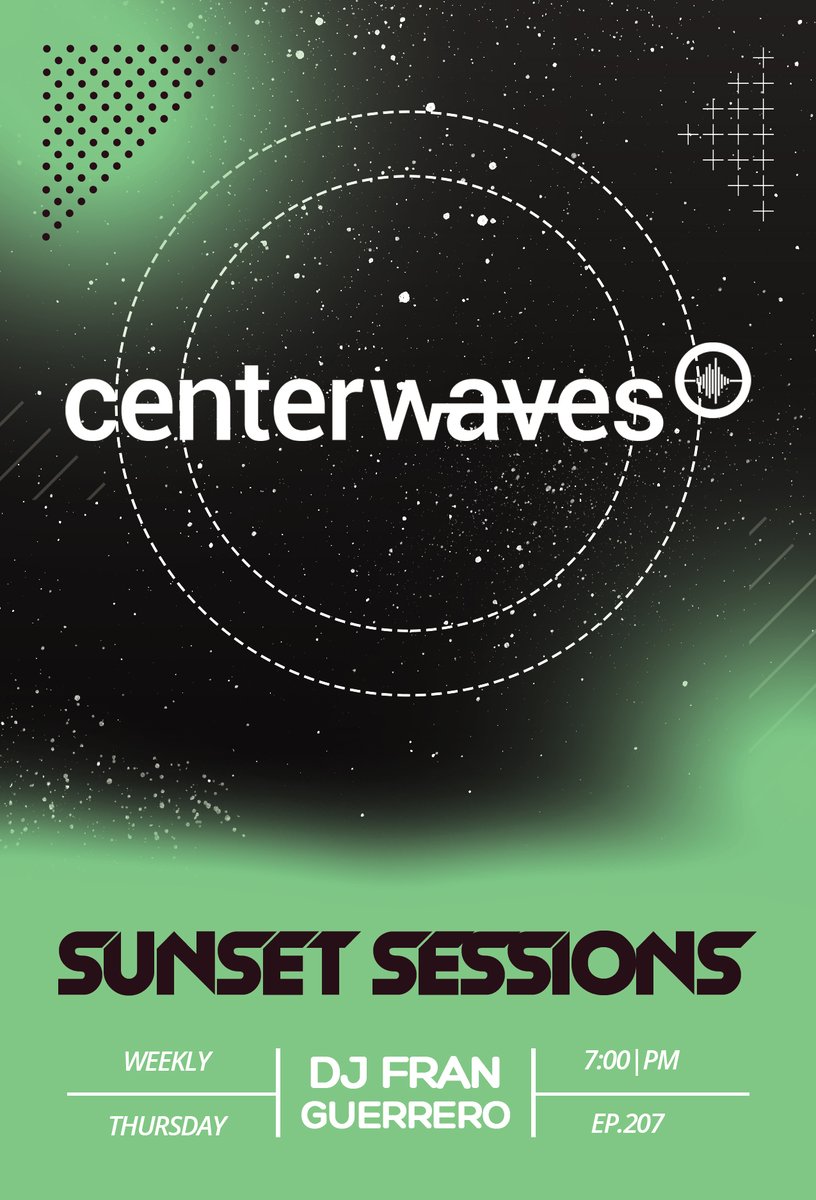 CenterWaves's tweet photo. 📻 Hoy: https://t.co/oqfaCGDqLU

🕖7pm   Dj Fran Guerrero - Sunset Sessions 207

🎙#Música #EnVivo #centerwaves https://t.co/lpvOXOUuhY