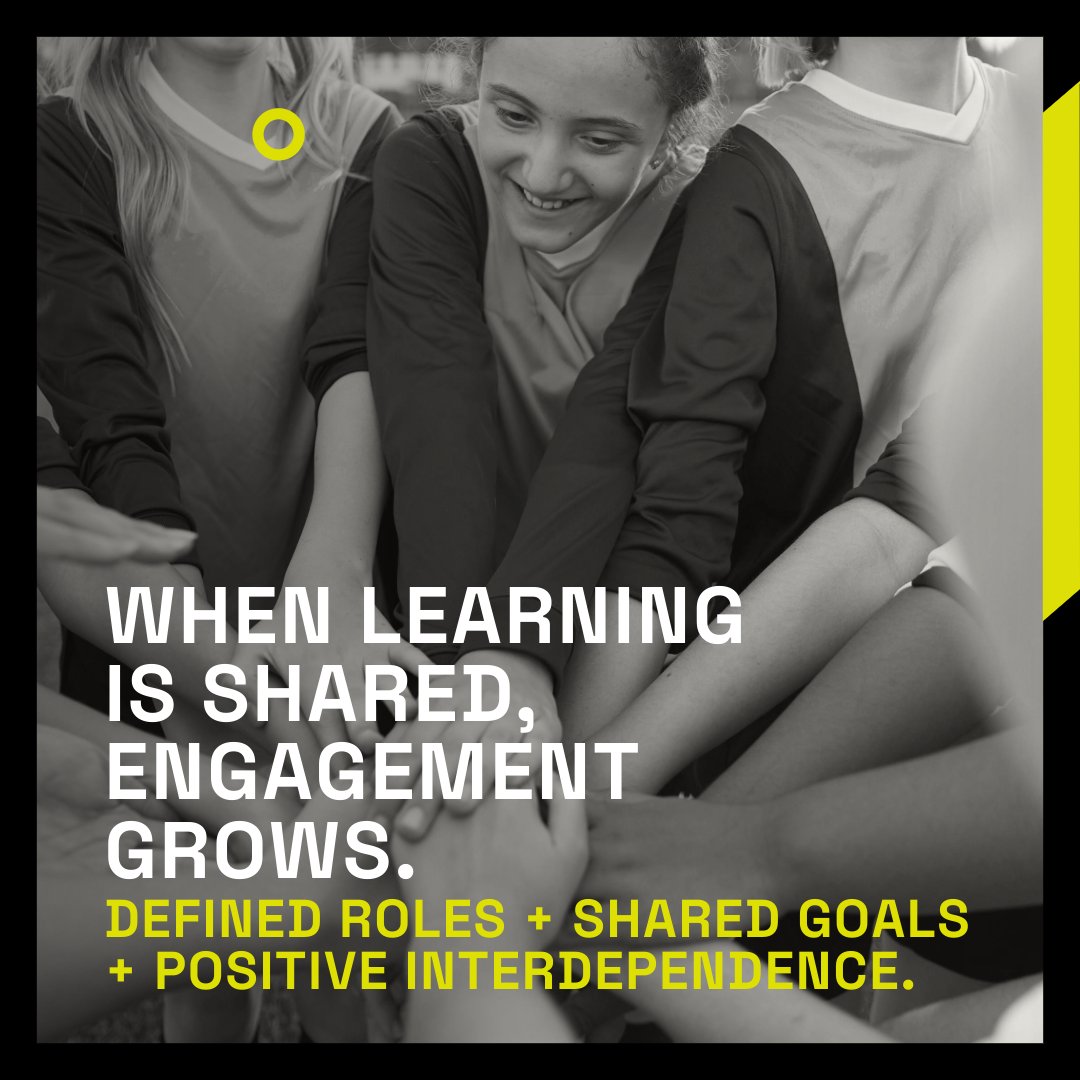 pro_phy_edu's tweet photo. Cooperative learning in PE is not just group work. 🤝

It builds responsibility, teamwork and engagement through shared goals and active participation. 🏃‍♀️✨

#ProPhyEdu https://t.co/yXRBpB3qbW