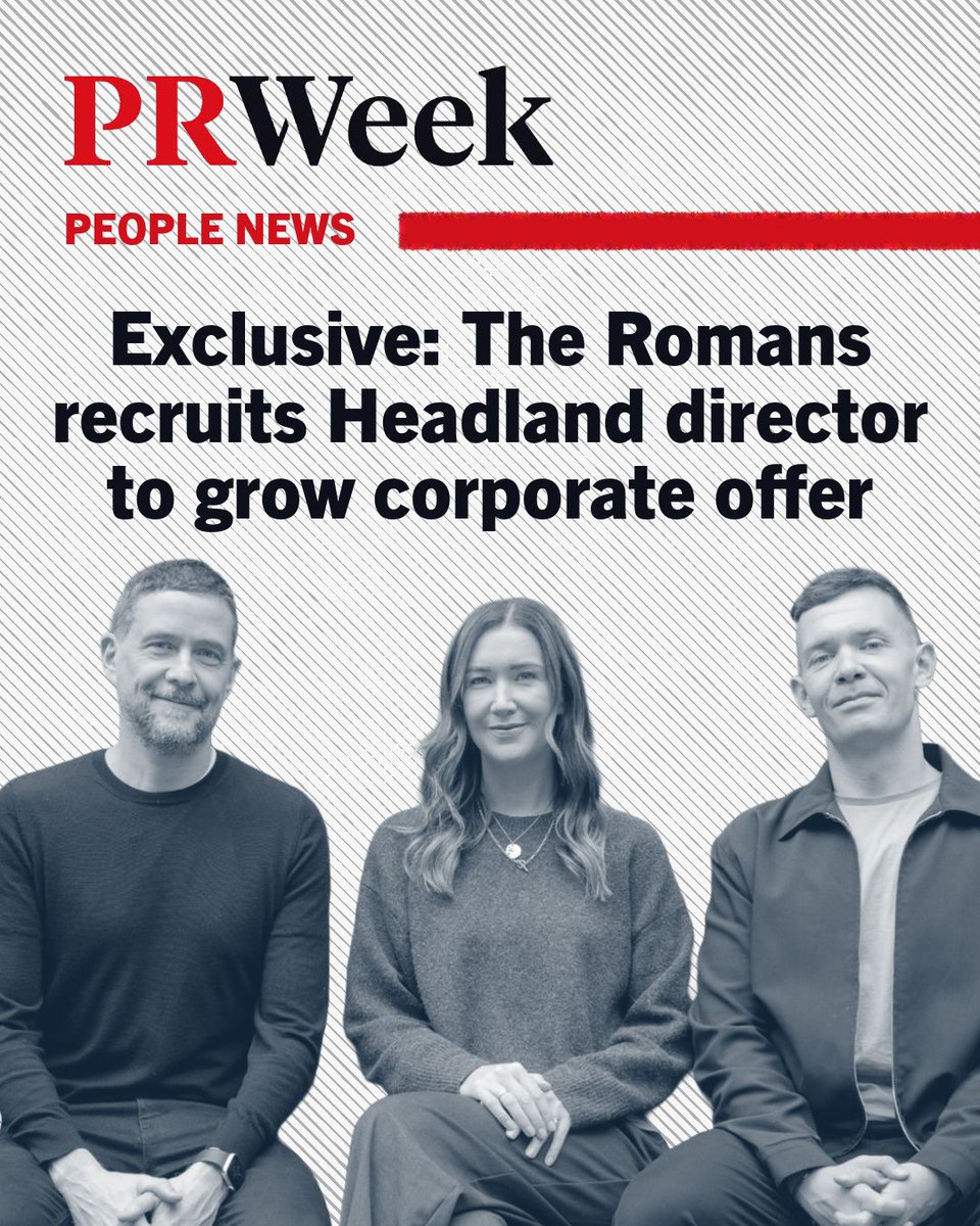 prweekuknews's tweet photo. The Romans has strengthened its corporate division with a senior leadership hire from Headland. https://t.co/j4FBWQcXpY #PR #comms https://t.co/rvBlZ8D88I