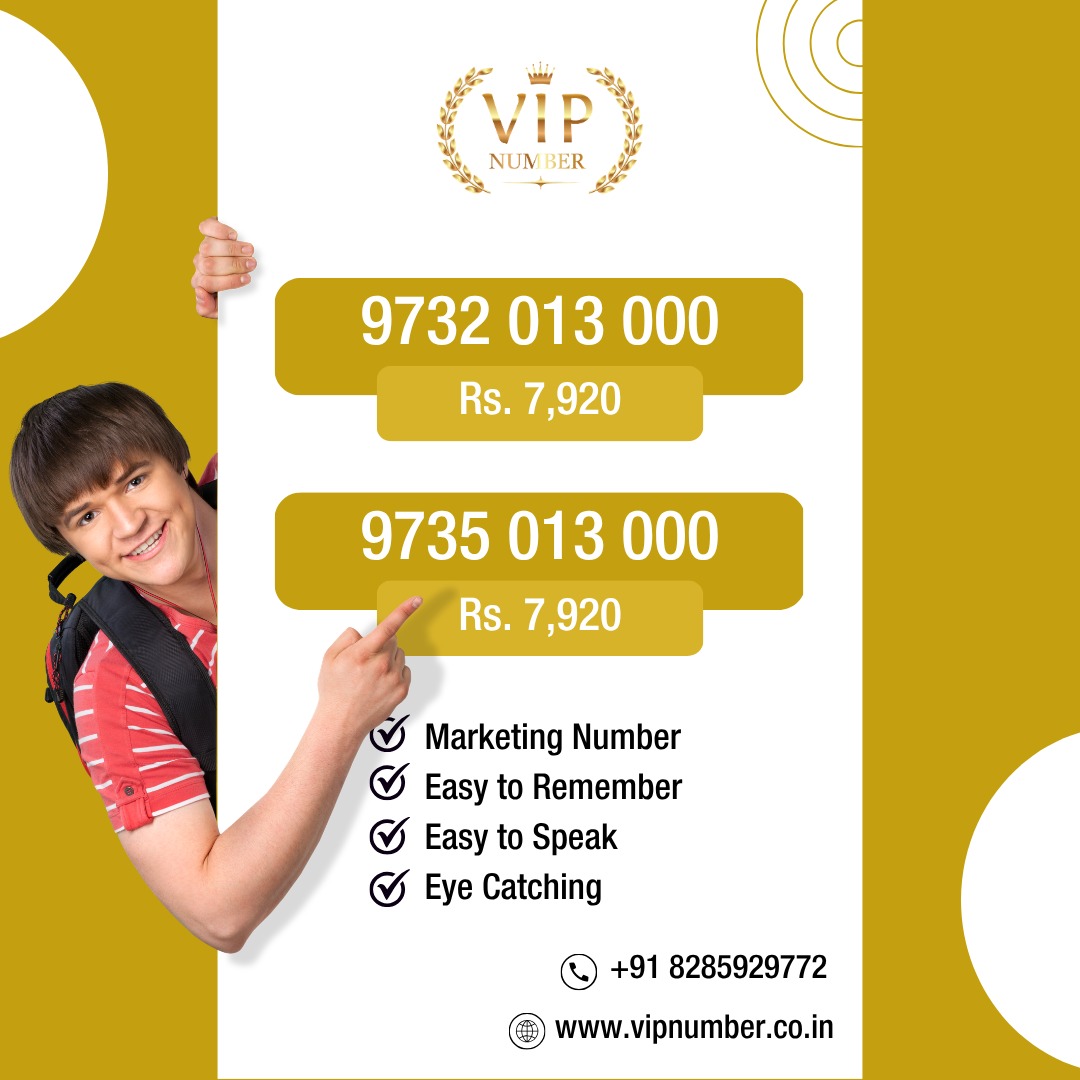 vipnumber315's tweet photo. We’re offering exclusive deals on premium mobile numbers .

Visit our website https://t.co/7LCXj1dZ1G to place your order or contact us at "info@vipnumber.co.in"

#vipnumber #chosenumber #fancynumbers #PremiumNumbers #vipnumberstore https://t.co/4mCCfCY02G