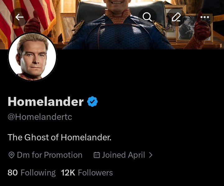 Homelander tweet media