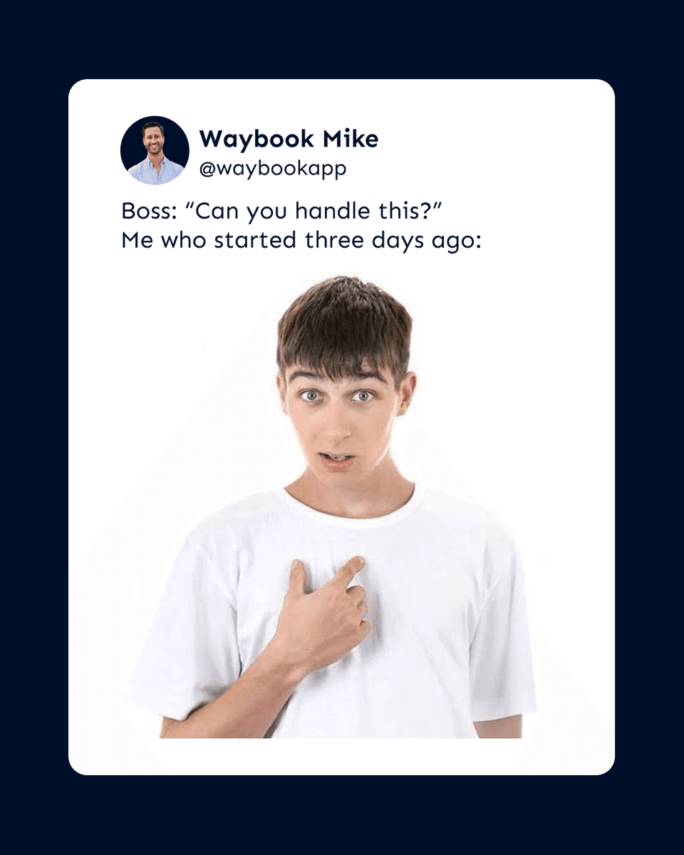 WaybookApp's tweet photo. if only there was a place to actually store training and processes… oh wait, there is 😉 https://t.co/JkpSHrcSME