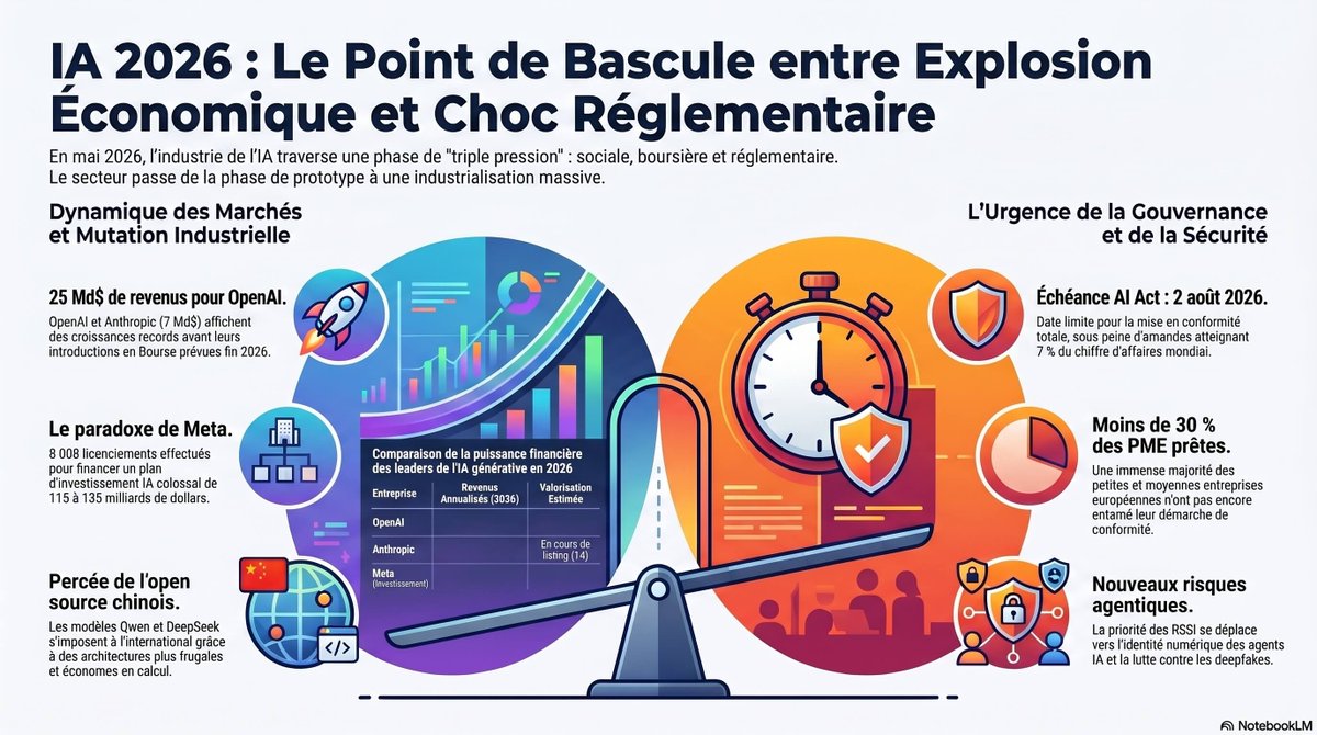 Cymadiau's tweet photo. 28 Mai 2026 - Ce qu'il faut retenir sur l'Intelligence Artificielle
https://t.co/1drCQHyUUb https://t.co/nH6kNh942j