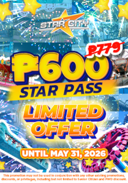 smtickets's tweet photo. Make Every Moment More Exciting at STAR CITY! 
Thrills, Entertainment, and Shared Moments await.
Elevate your experience today — only at Star City!

Get your tickets now available online and over the counter at SM Tickets

https://t.co/YsNvS8vLpg

#SMTickets #StarCity https://t.co/wODklIziQR