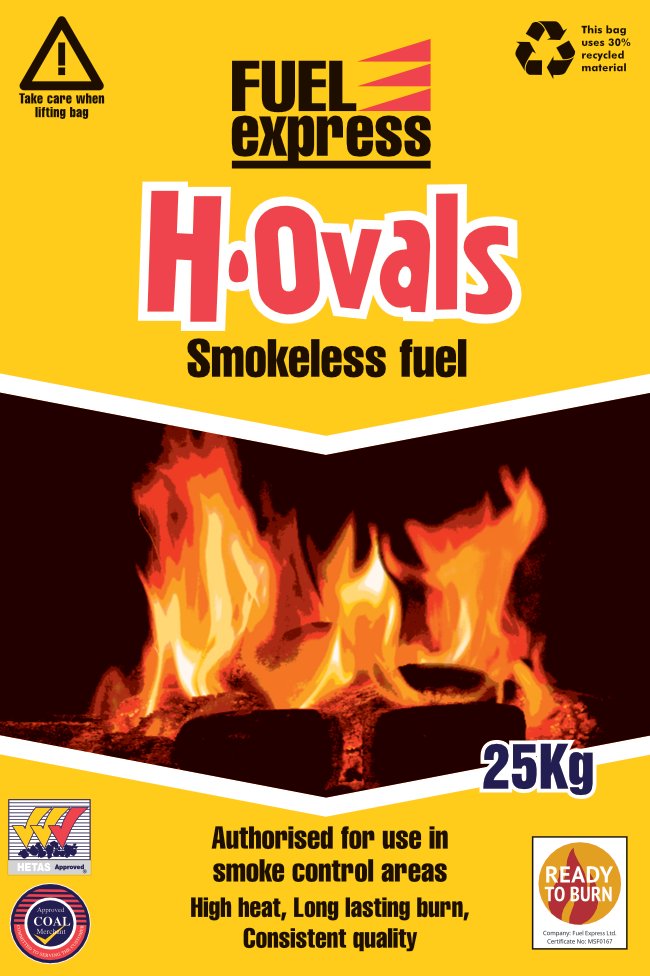 Fuels4u's tweet photo. H/Ovals is a popular smokeless fuel for use on open fires and multi-fuel burners and cookers. This is a slow burning tightly packed smokeless fuel briquette which provides maximum heat and minimal waste. #smokless #briquette #fire #cooking #spring #economical #readytoburn #HETAS https://t.co/GEEqq4zxdC