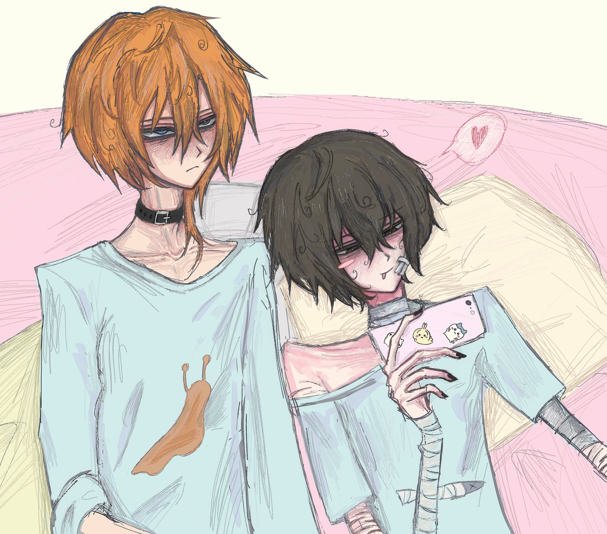 fycdrs's tweet photo. #soukoku idk dude. this one is ew https://t.co/uFTZBgct4r