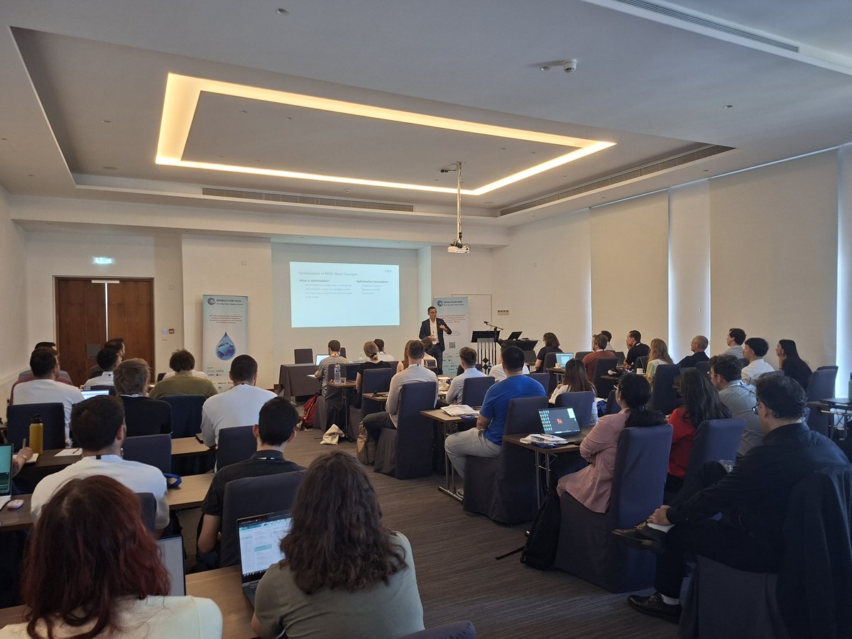 KIOSCoE's tweet photo. Would you trust AI to manage your water system by 2050?

This was one of the most provocative questions raised at the 4th Joint WDSA/CCWI Conference 2026, organised by the @KIOSCoE at the @UCYOfficial, from 18–21 May 2026, in Paphos, as part of the @WaterFuturesERC project. https://t.co/H6tKT2Q99S