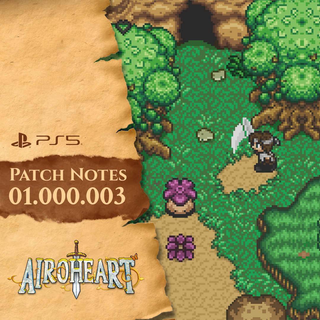 SOEDESCO's tweet photo. 🛠️ AIROHEART – New patch is now live on #PS5!
A new update is available with several important fixes and improvements.

Check them all here 📝 https://t.co/TmQ1YewtvH 

Thanks for your support and feedback 💙 https://t.co/2KNPcVRYtV